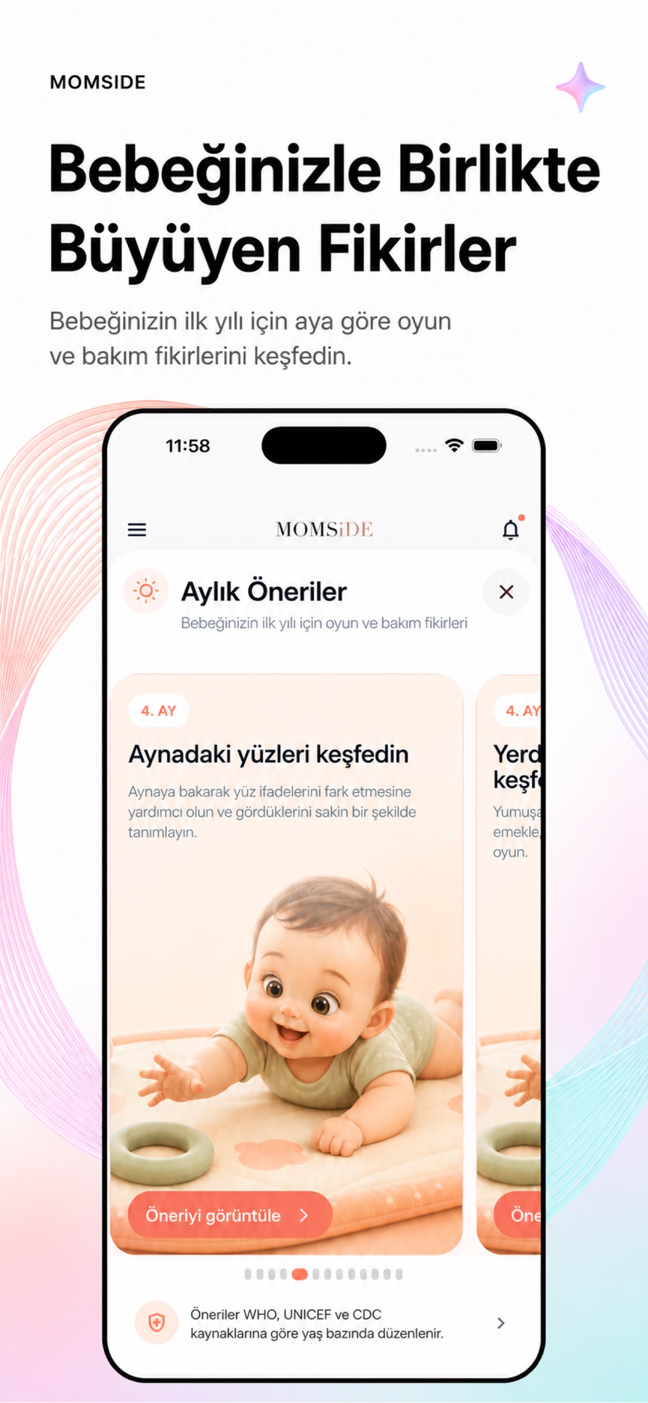anneYanimda bebeğin ayına göre öneriler